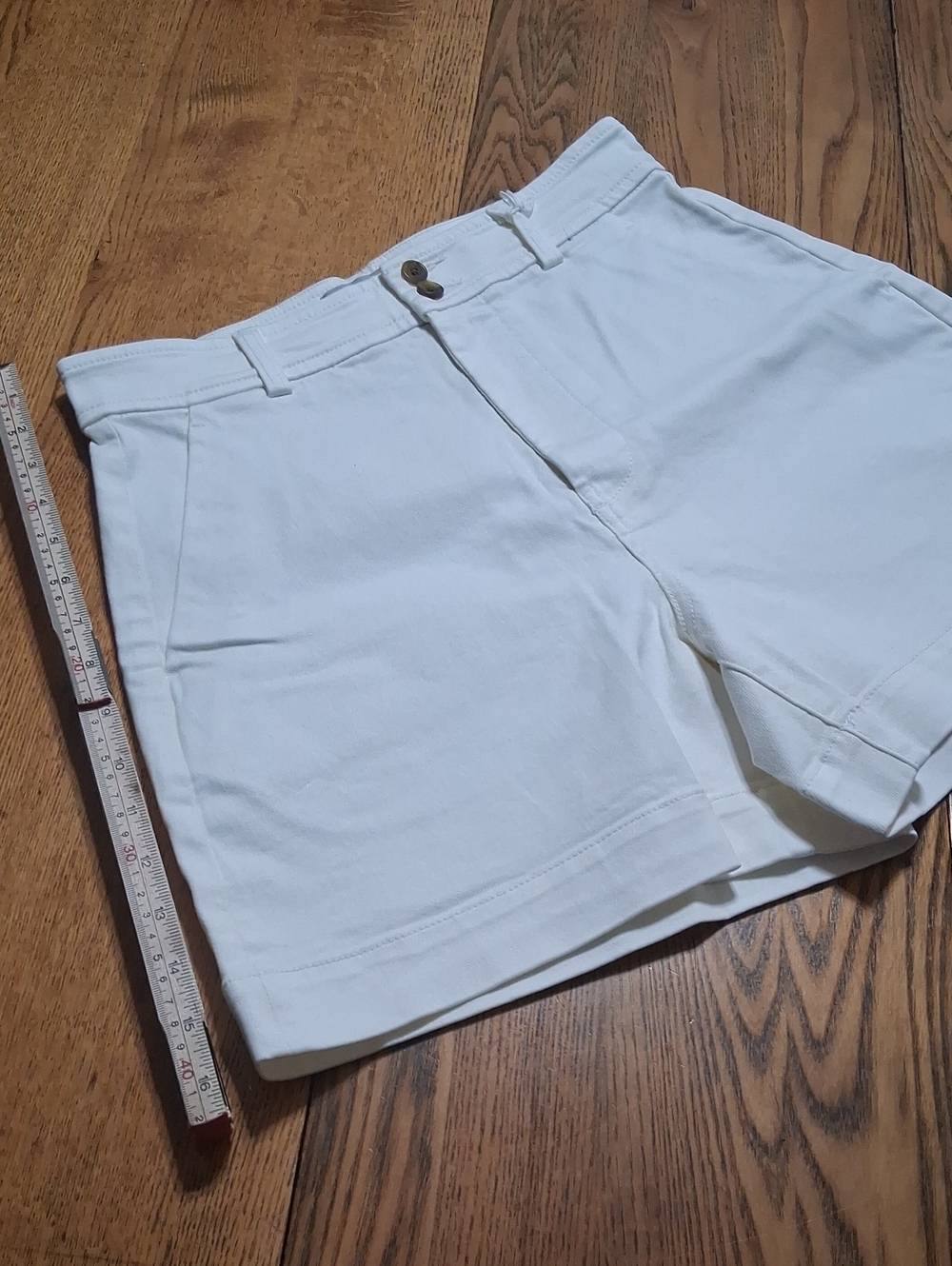Everlane Jean Shorts Women 6 Creme White Bone Denim WAY HIGH CANVAS NEW